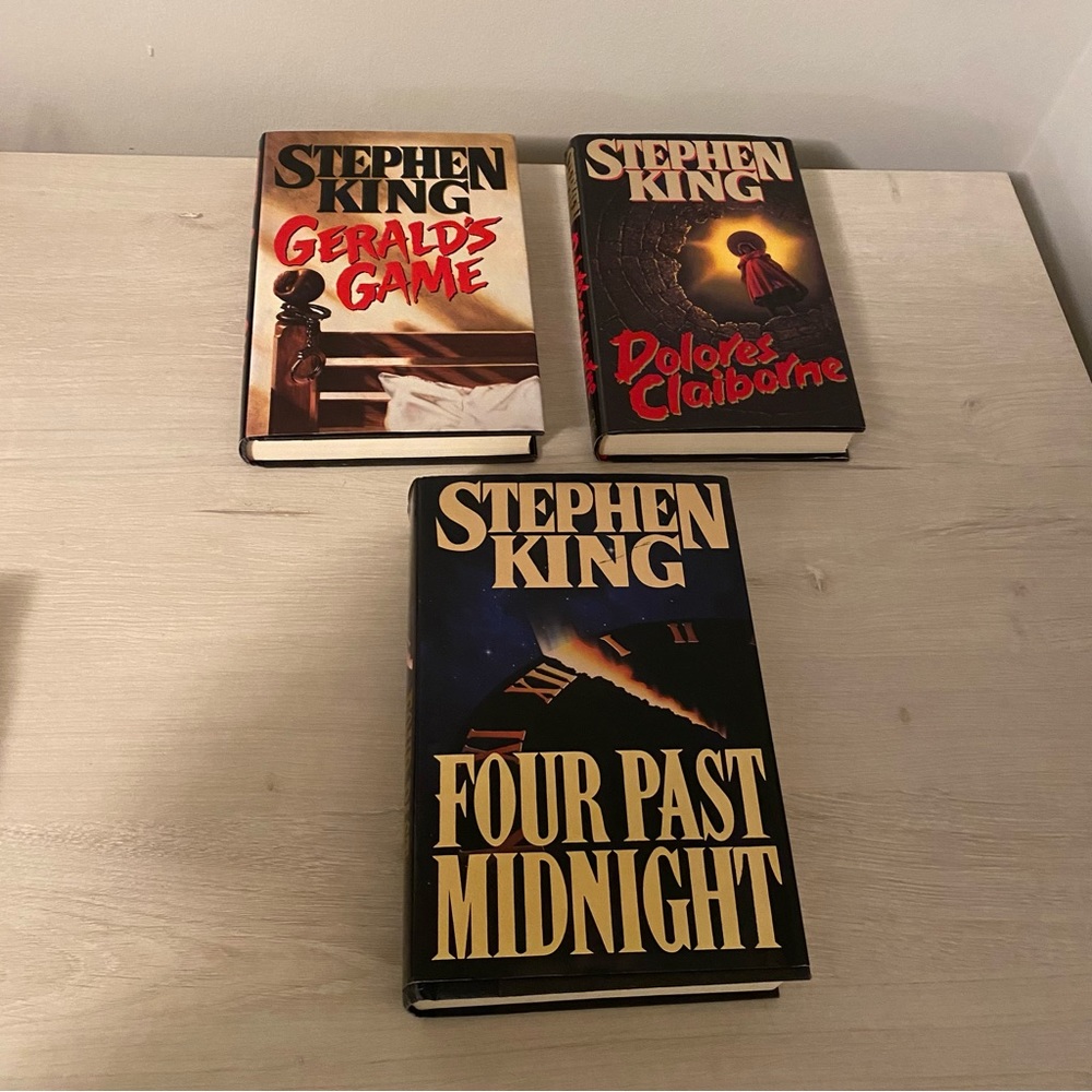 Lot Of Three (3) Stephen King Hardback Books Dolores Gerald’s Four Past 1st Ed